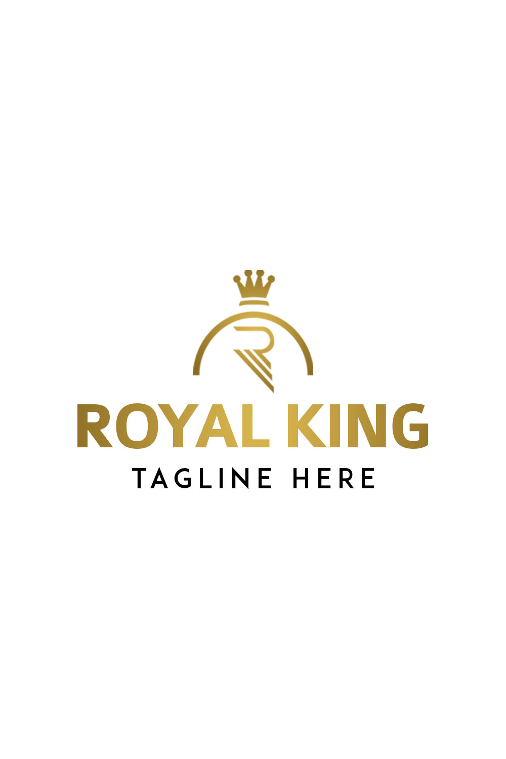 Royal King Logo Template Pinterest image.