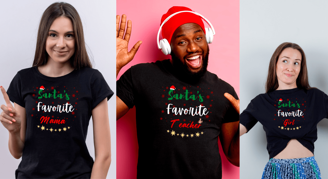 Trending And Evergreen Christmas T-shirt Designs Preview image.