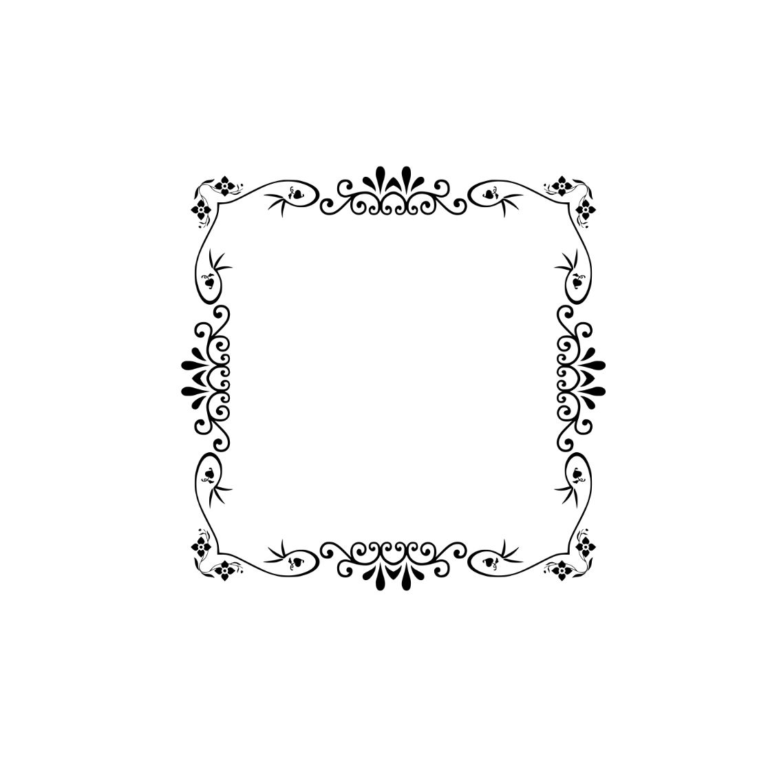 Frame Silhouette Bundles, square frame.