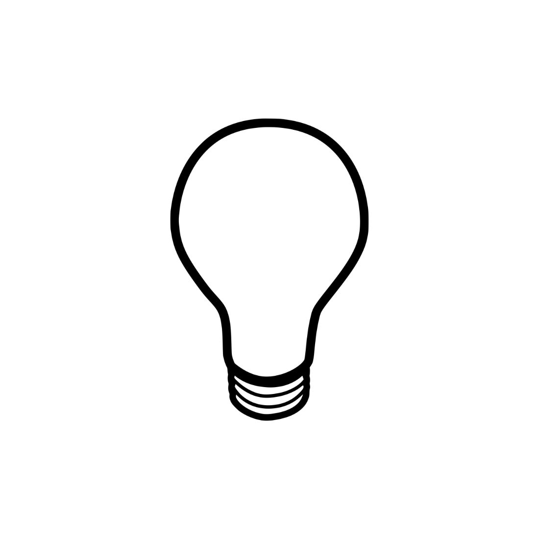 Light Bulb Silhouette Bundle Preview image.