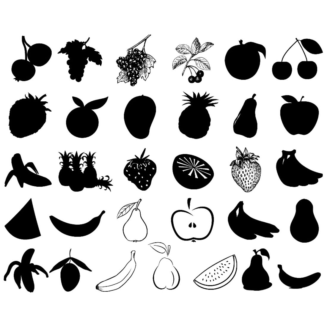 Fruit Silhouette Bundles cover image.