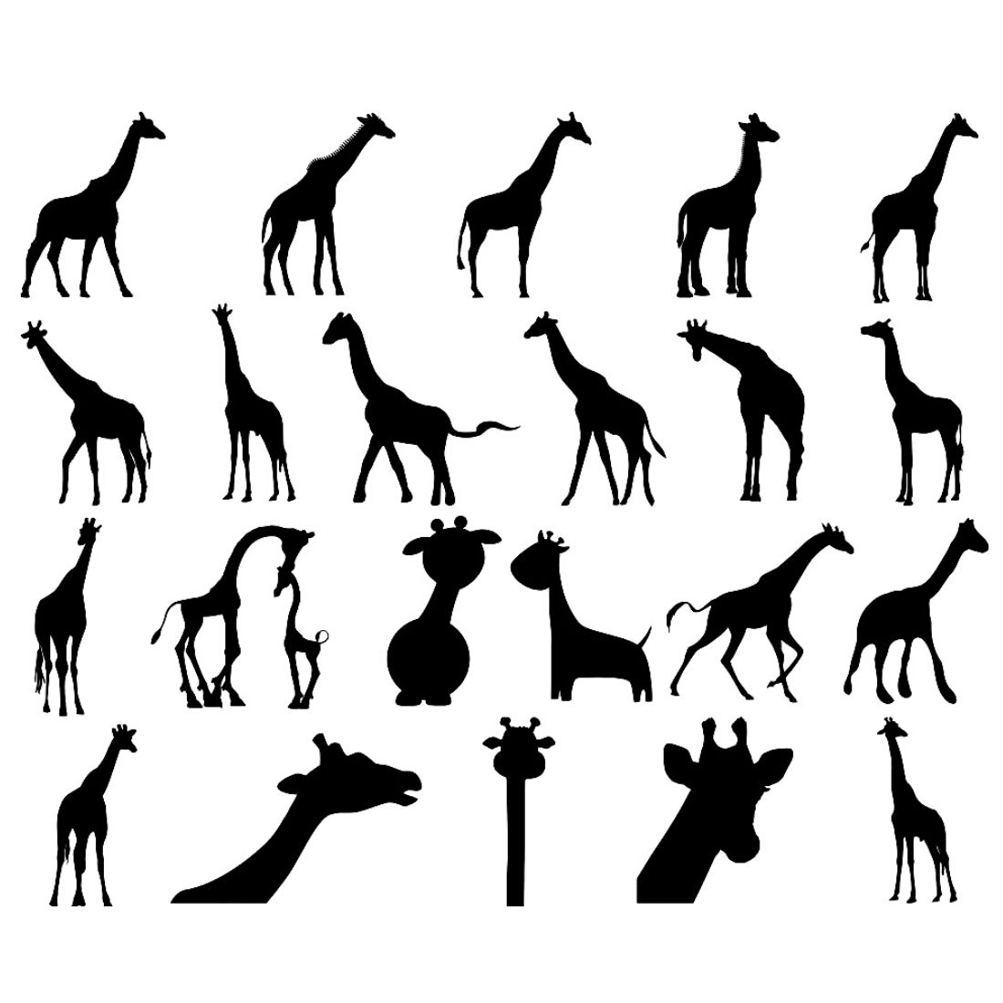 Giraffe Silhouette Bundles cover image.
