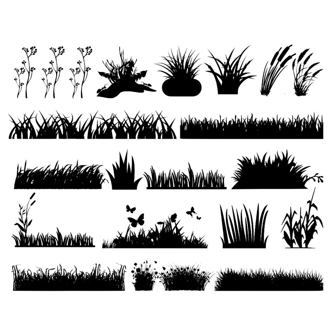 Grass Silhouette Bundles cover image.