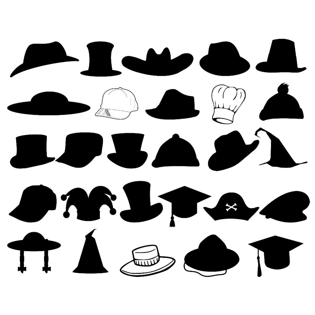 Hat Silhouette Bundles - MasterBundles