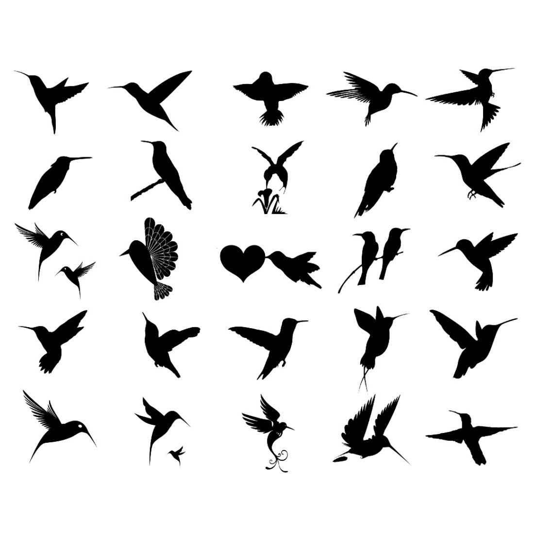 Hummingbird Silhouette Bundles cover image.