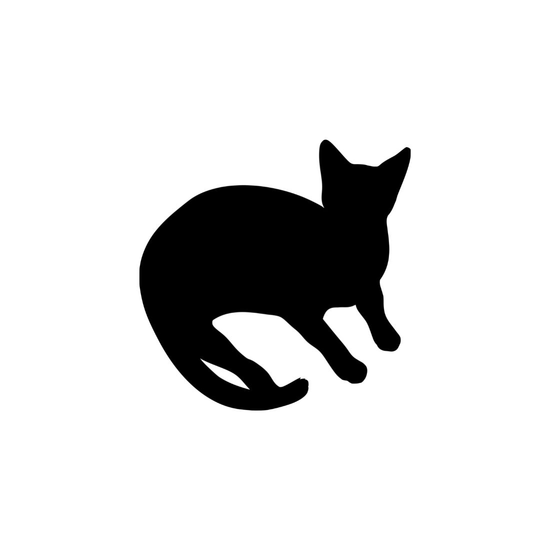 Black Cat Silhouette Bundle Preview image.