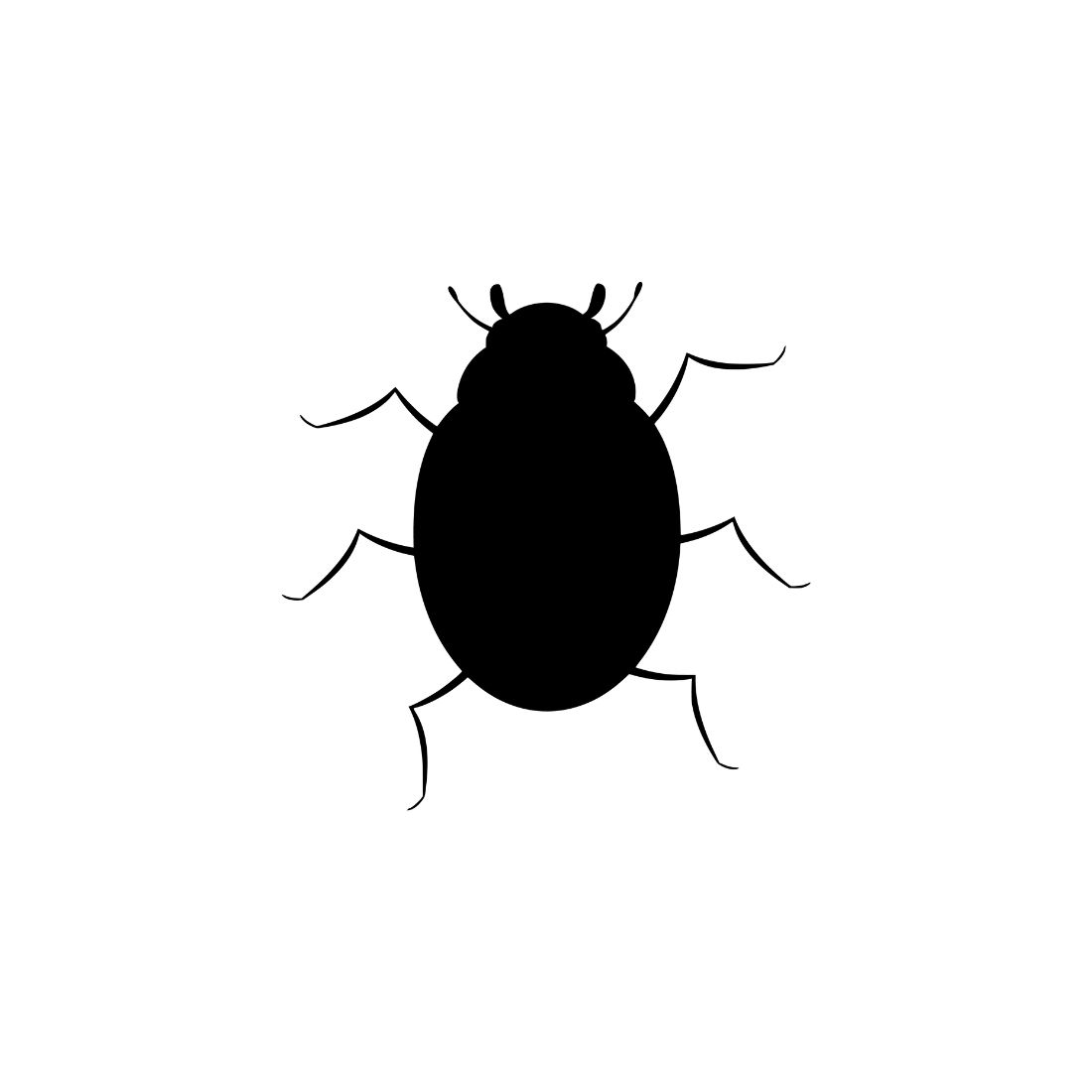 Ladybug Black Silhouette Bundle Preview image.