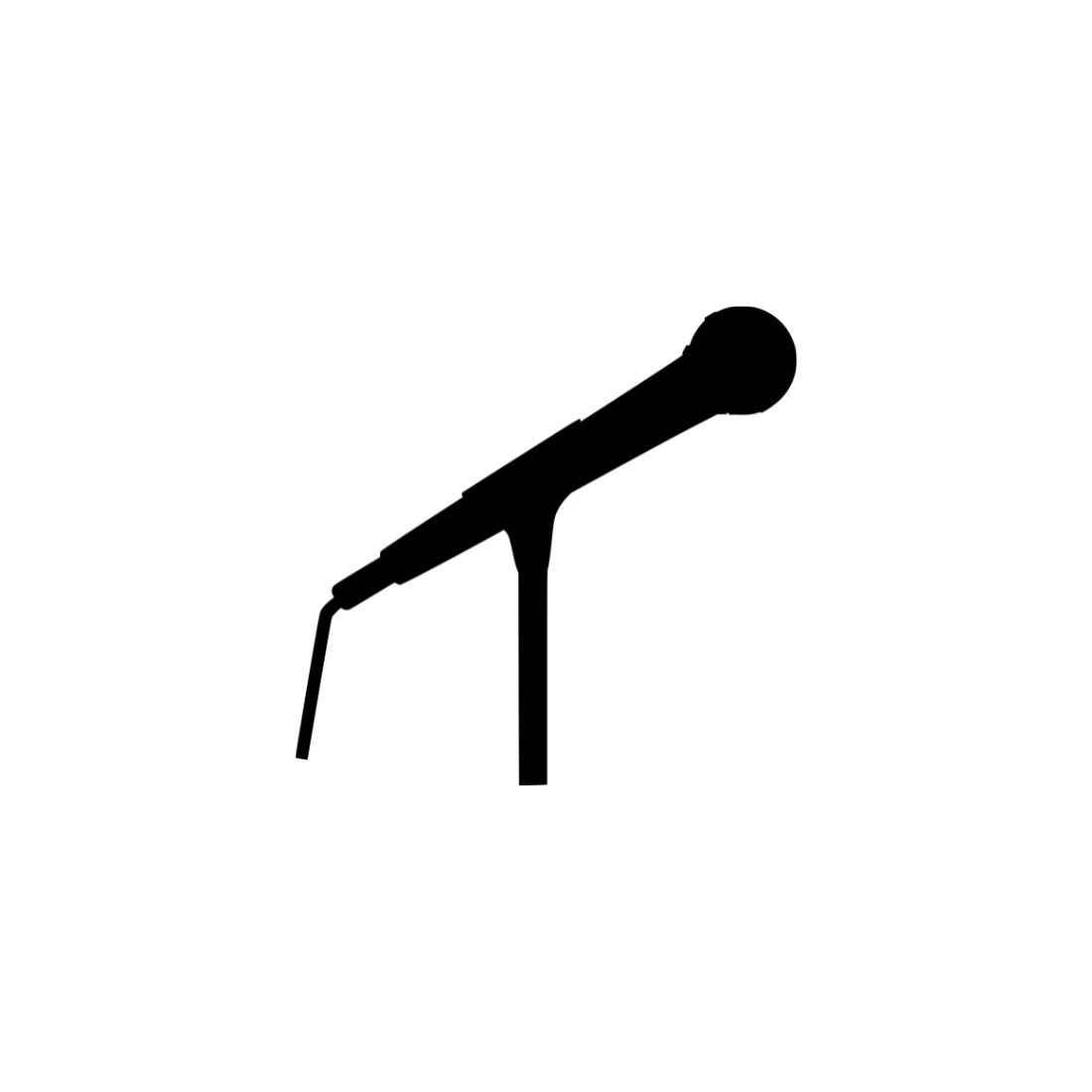 Microphone Silhouette Bundle Preview image.