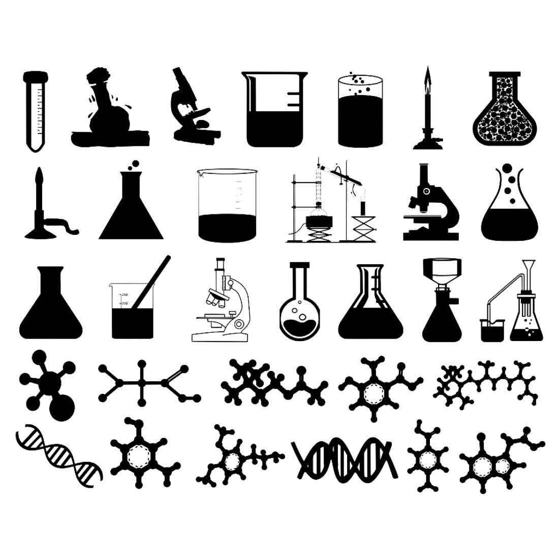 Chemistry Silhouette Bundles - MasterBundles