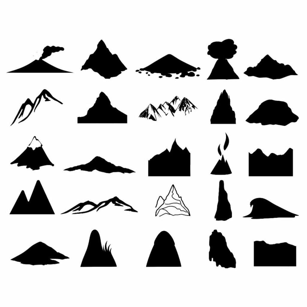 mountain logo design vector | MasterBundles