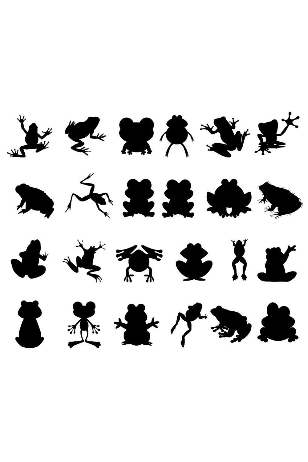 cute frog silhouette