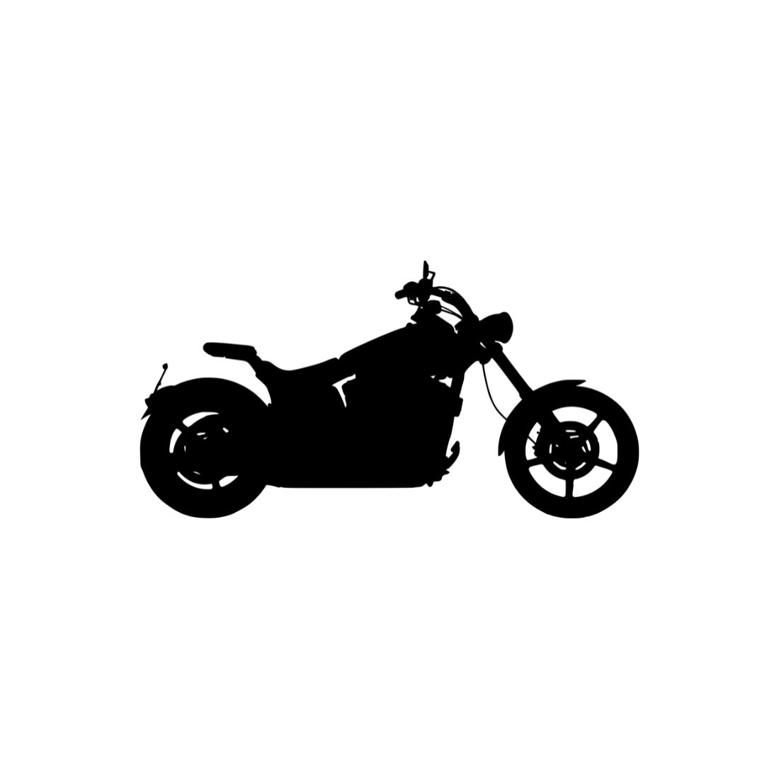Motorcycle Black Silhouette Bundle Preview image.