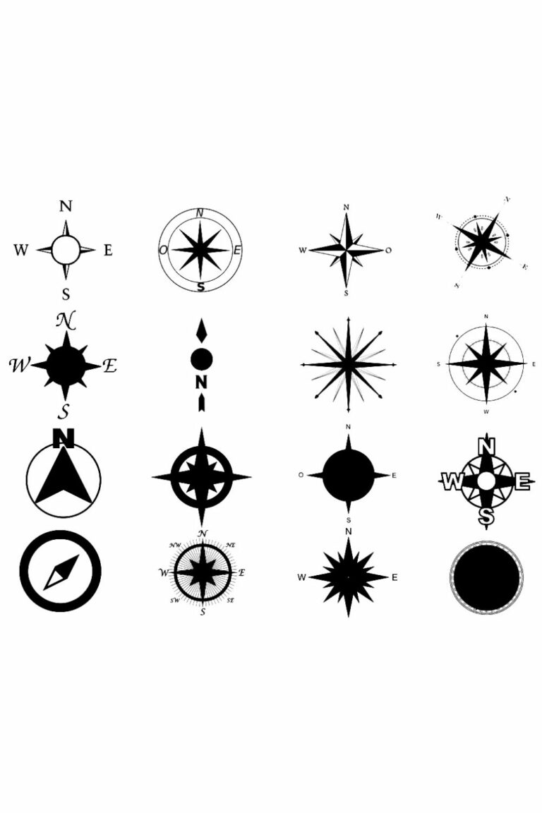 Compass Silhouette Bundles - MasterBundles