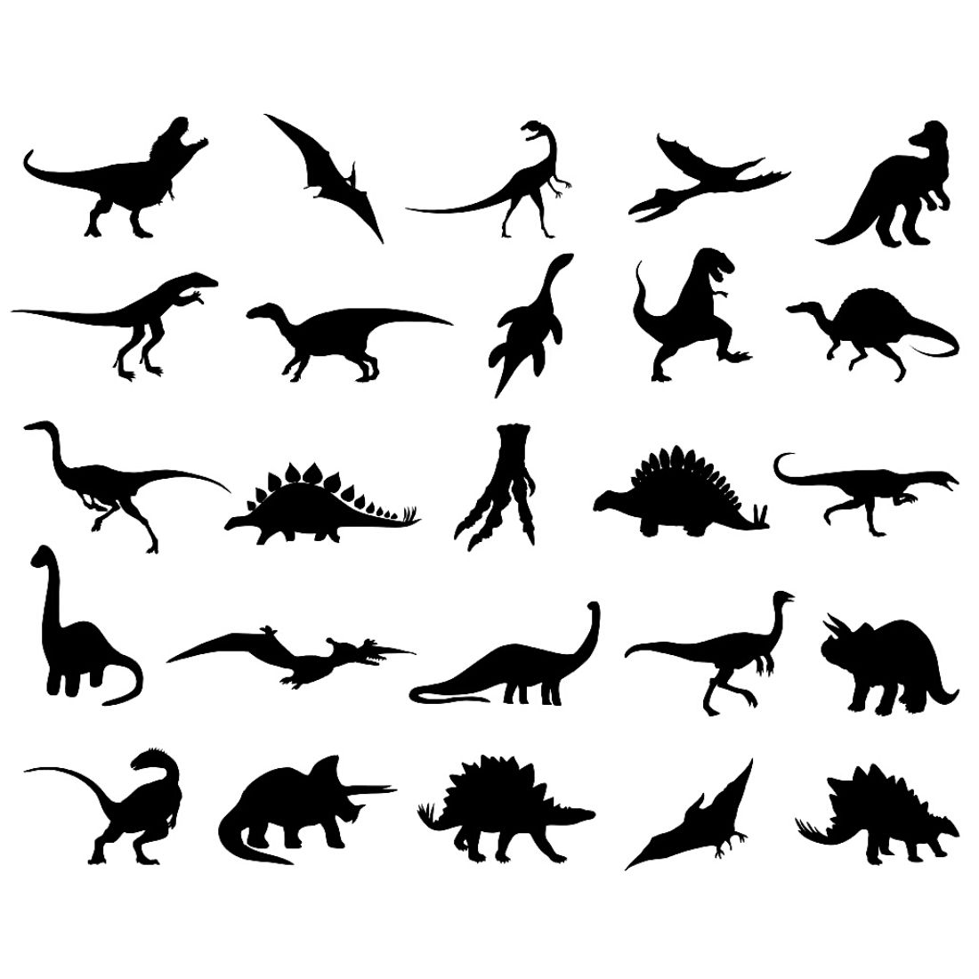 Dinosaur Silhouette Bundle cover image.
