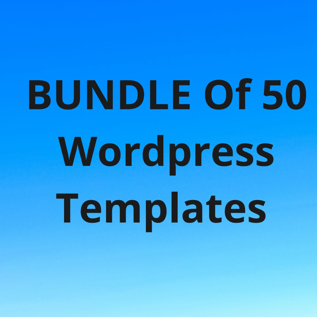 50 WordPress Template Bundle pinterest image.