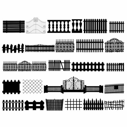 Fence Silhouette Bundles cover image.
