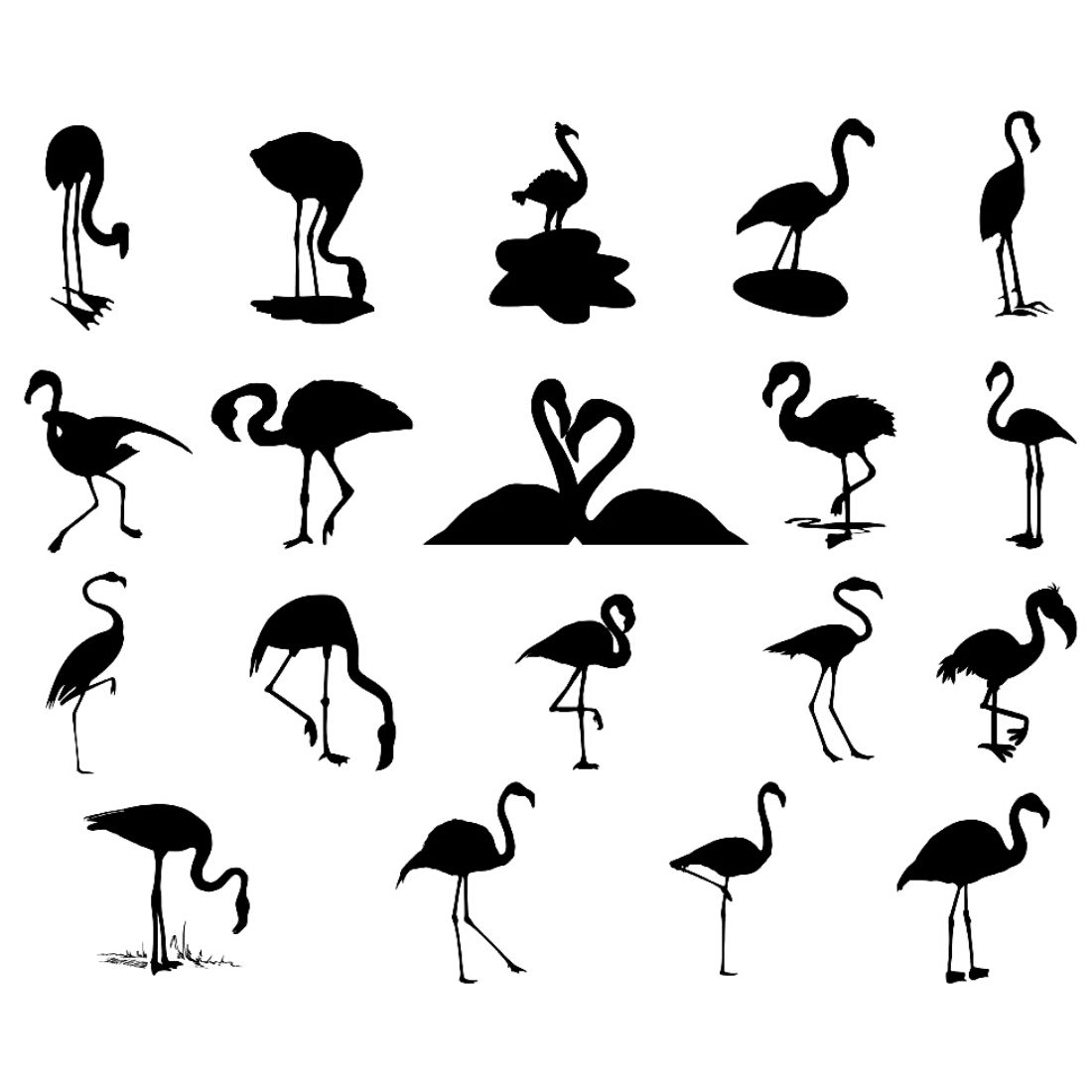Flamingo Couple SVG Vector Design | MasterBundles