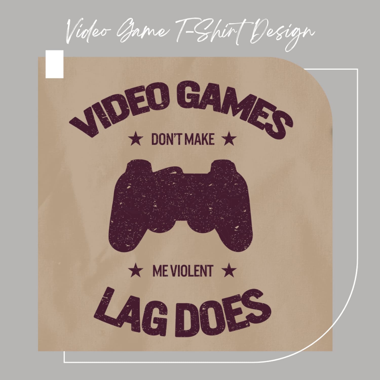 Video Game T-Shirt Design.