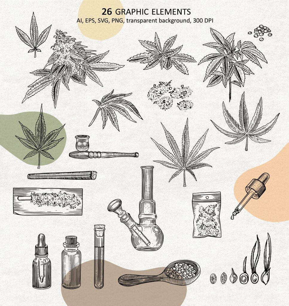 Vintage Marijuana / Cannabis SVG – MasterBundles