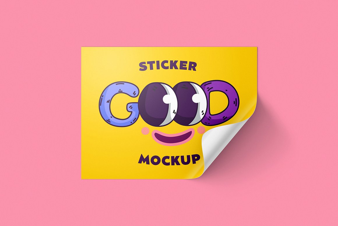 Image of irresistible vinyl sticker in yellow color with text.