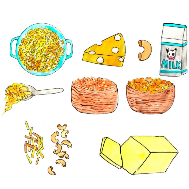 Watercolor Clipart Mac And Cheese Food Illustration MasterBundles