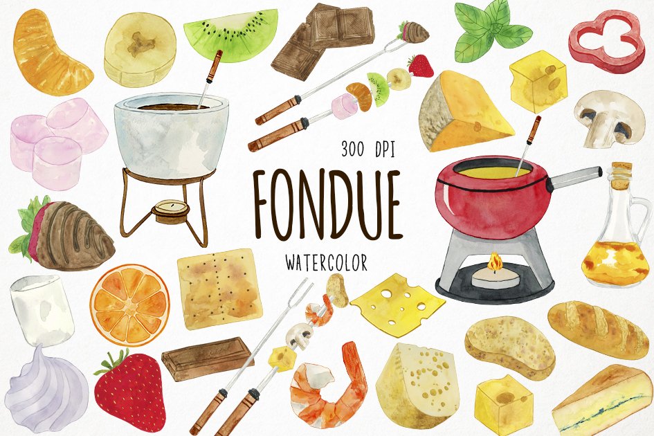 A selection of enchanting images of hard cheese and fruits for fondue.