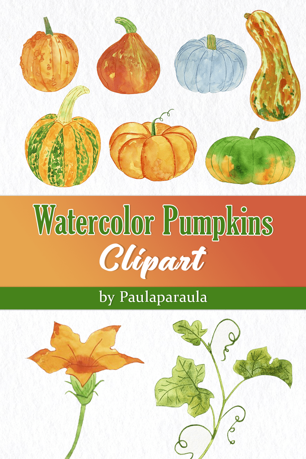 watercolor pumpkins clipart pinterest