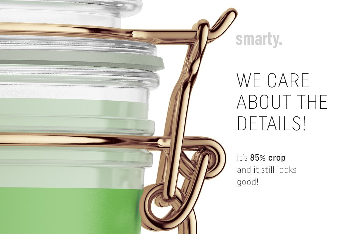 Shown in detail is a metal clip for a lid on a green jar.