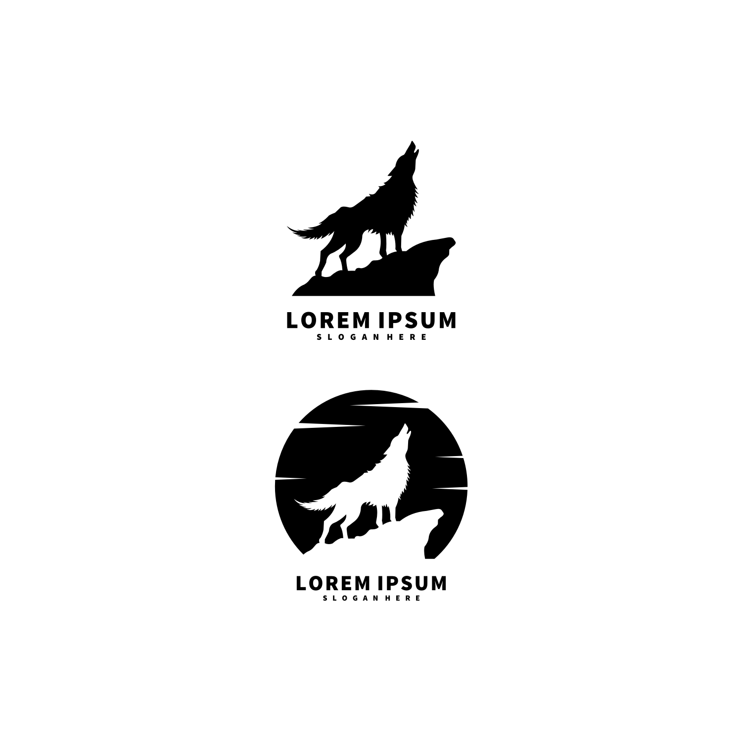 howling wolf logo