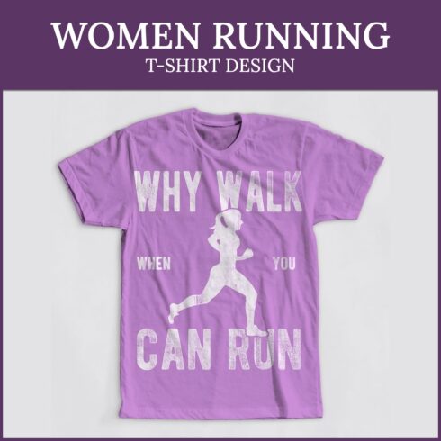 Women Running T-Shirt Design.