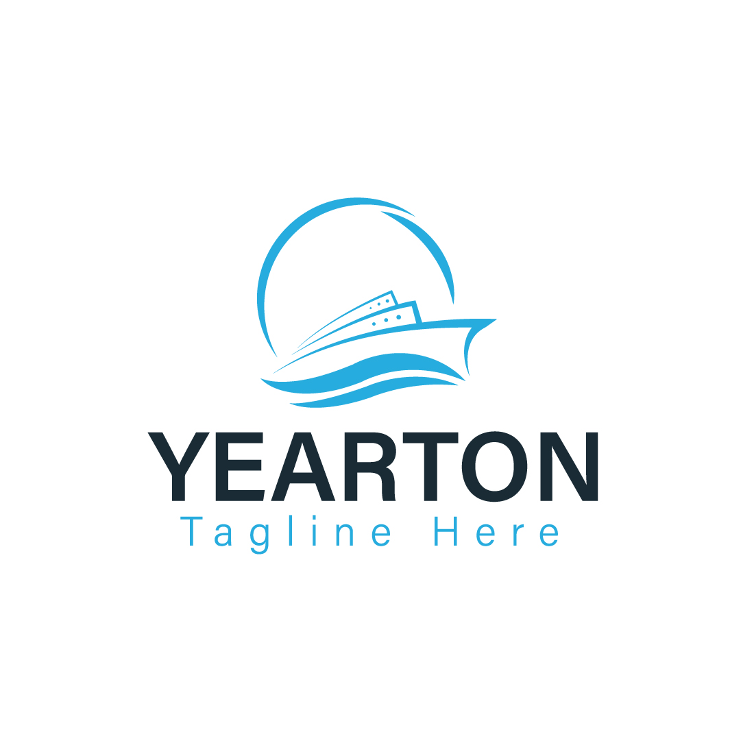 Yearton Boat Abstract Logo Template - MasterBundles