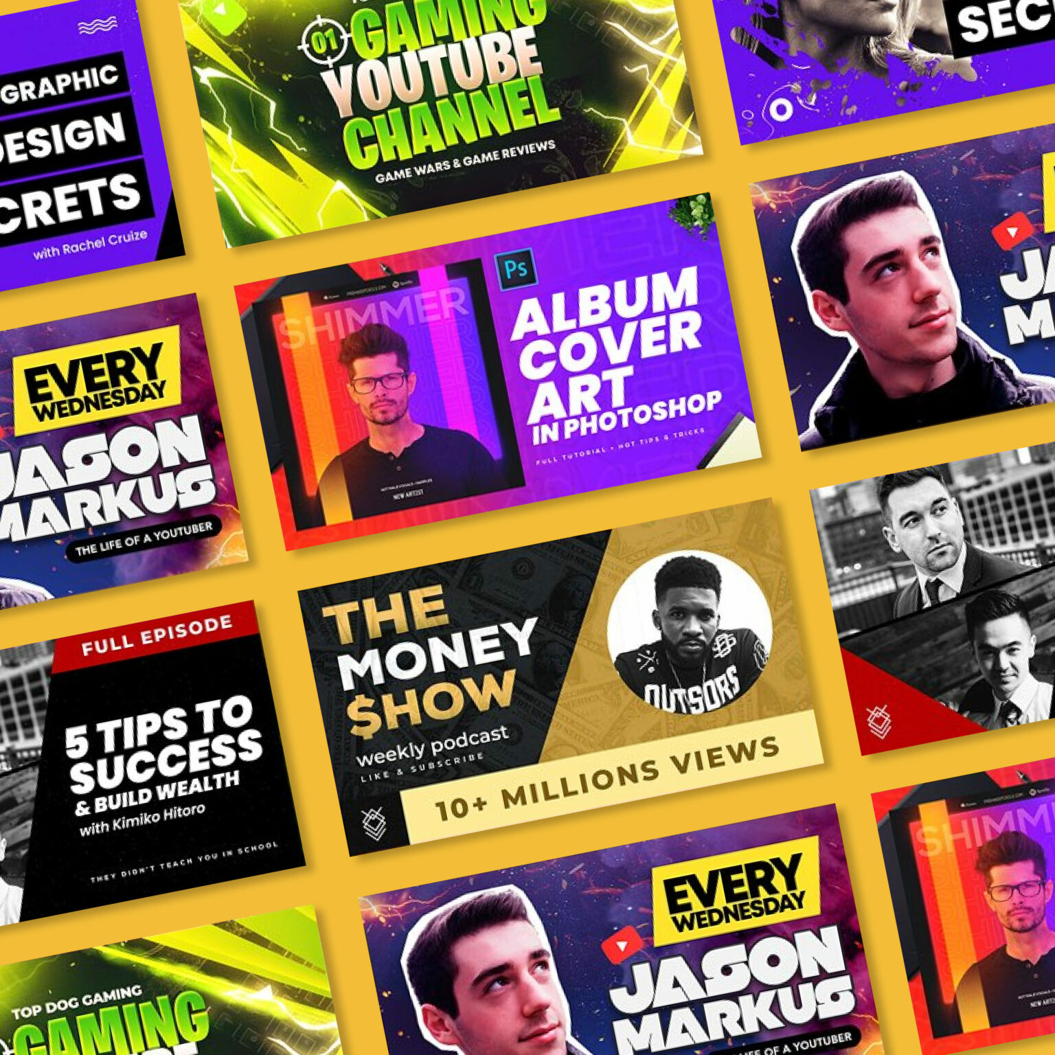 Youtube Thumbnails Set 10 – MasterBundles