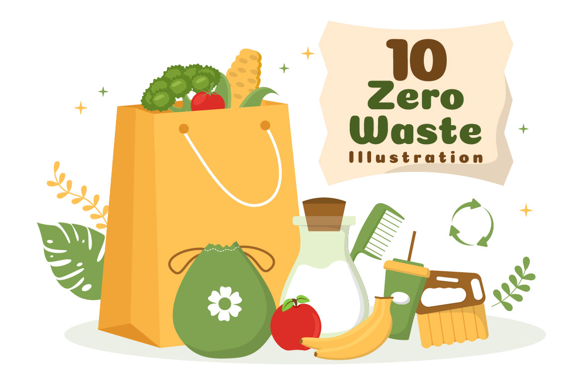 Zero Waste Illustrations Preview.