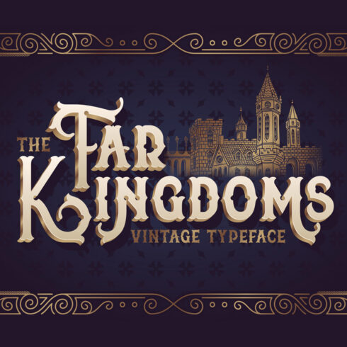 The Far Kingdoms Font main cover.