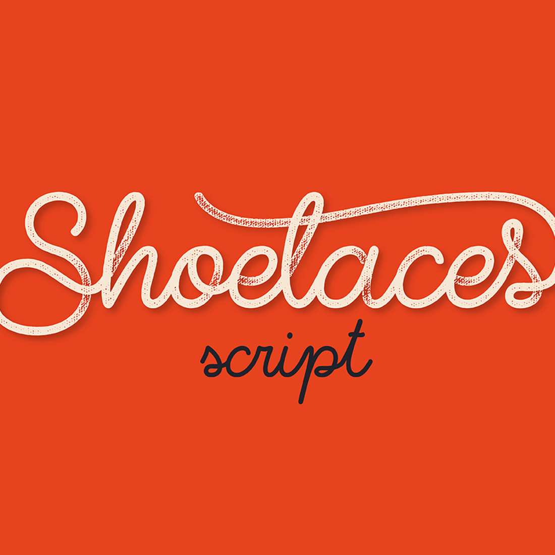 Shoelaces Font main cover.