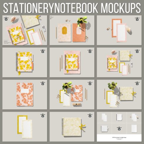 Stationery/ Notebook Mockups.