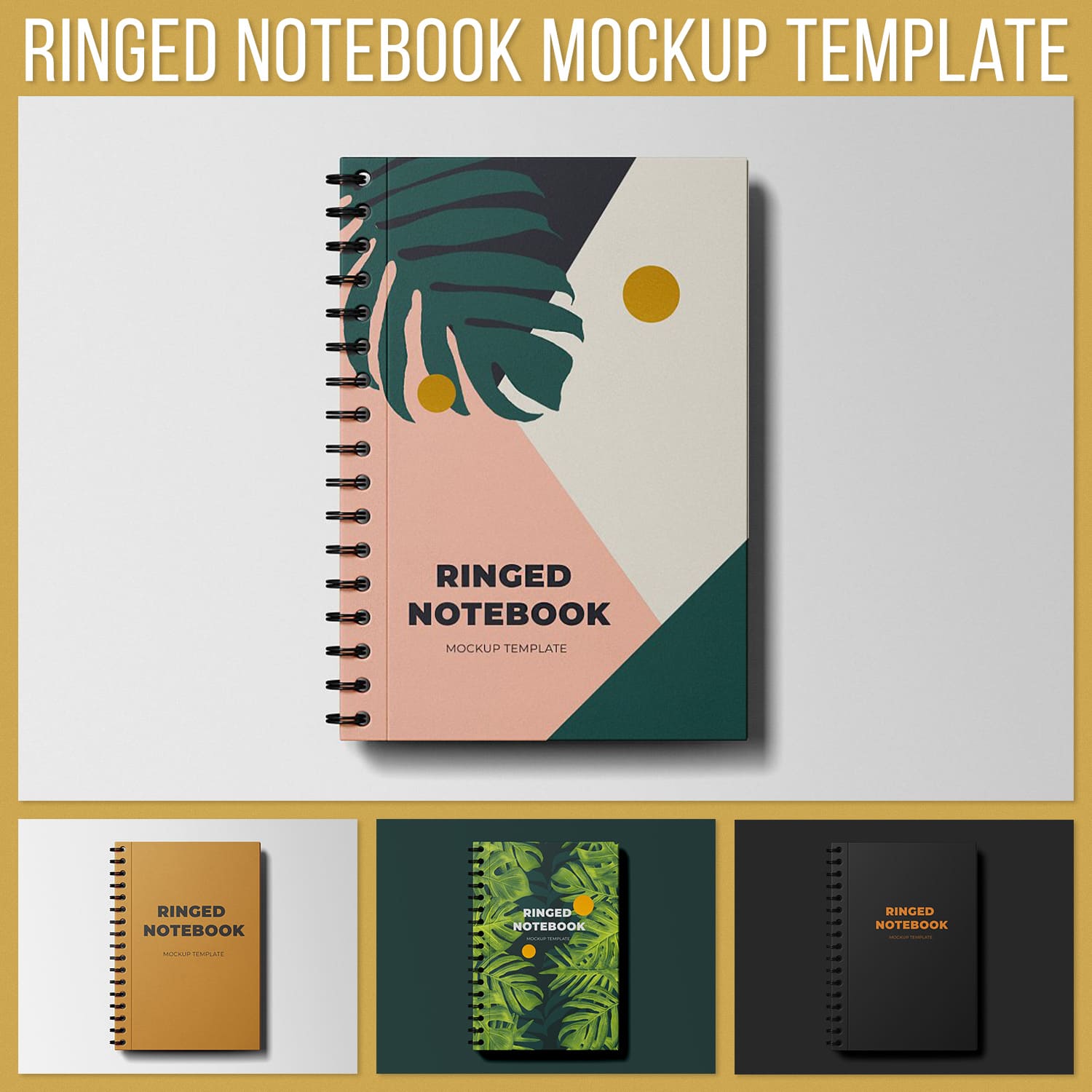 Ringed Notebook Mockup Template.