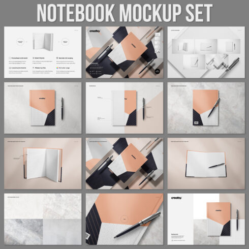 Notebook Mockup Set.