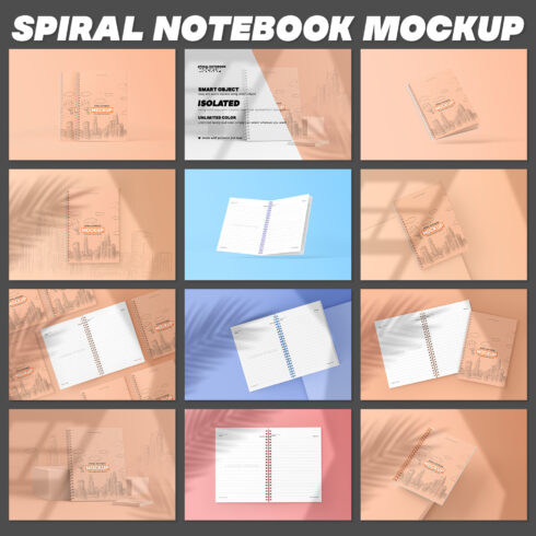Spiral Notebook Mockup.