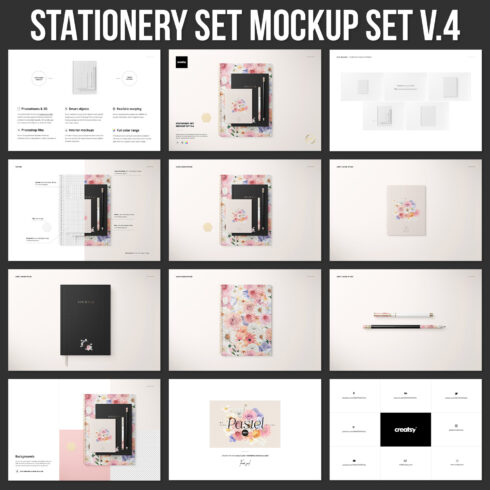 Stationery Set Mockup Set v.4.