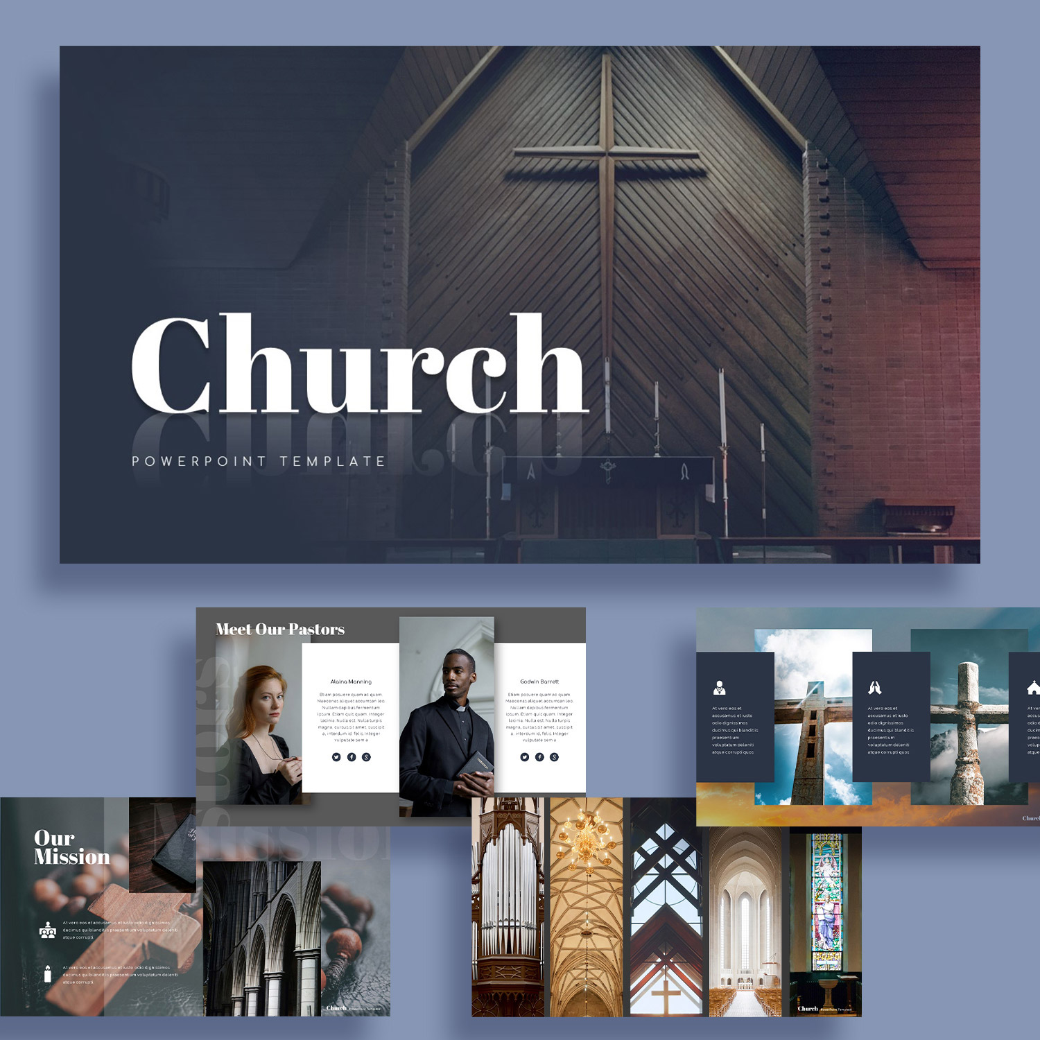 36 Slides Church Presentation Template 2022 - MasterBundles