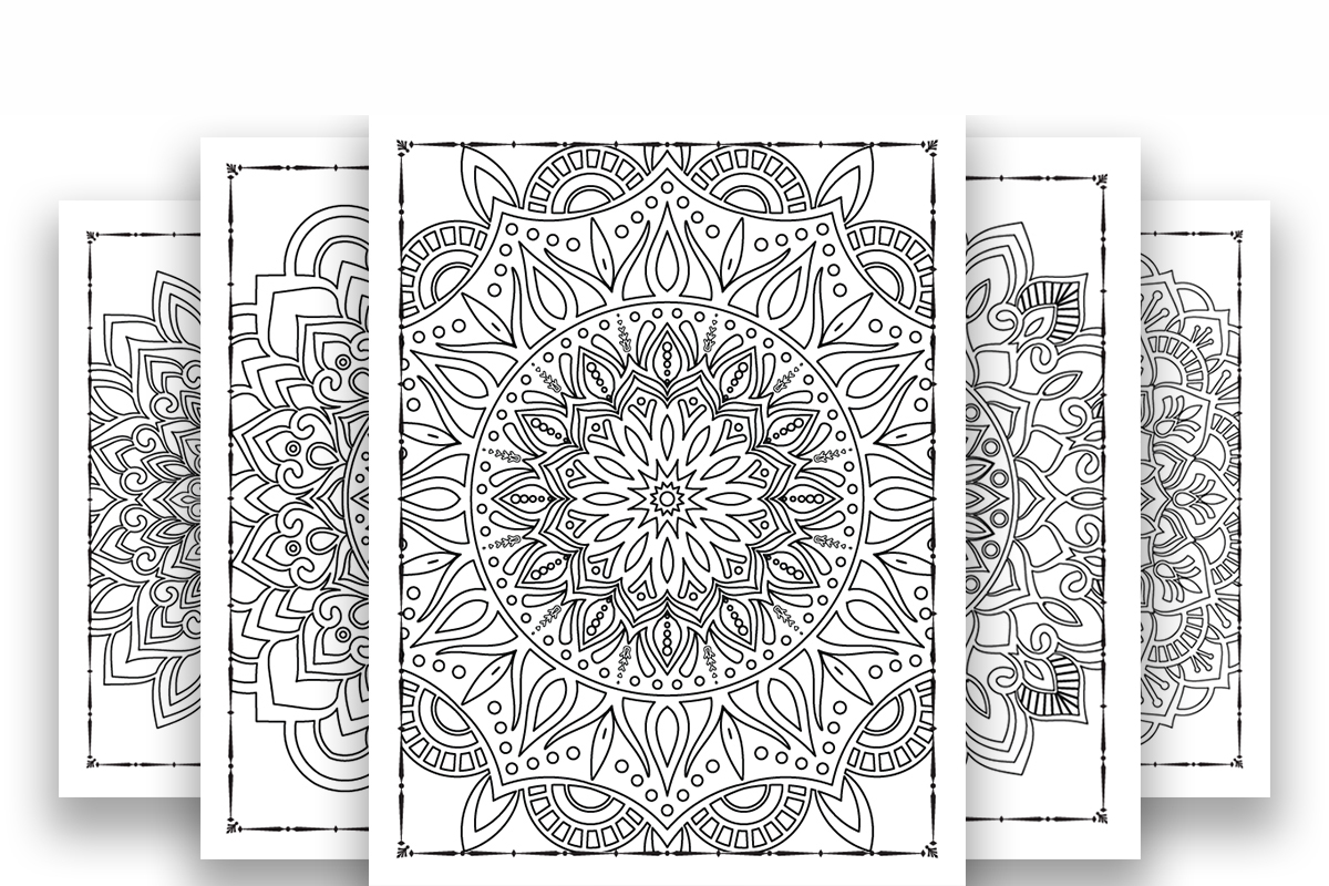 165 Mandala Coloring Page Bundle for KDP beautiful design.