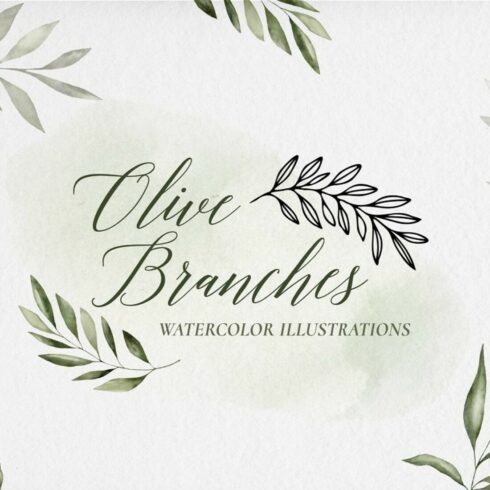Olive Branches Watercolors main cover.