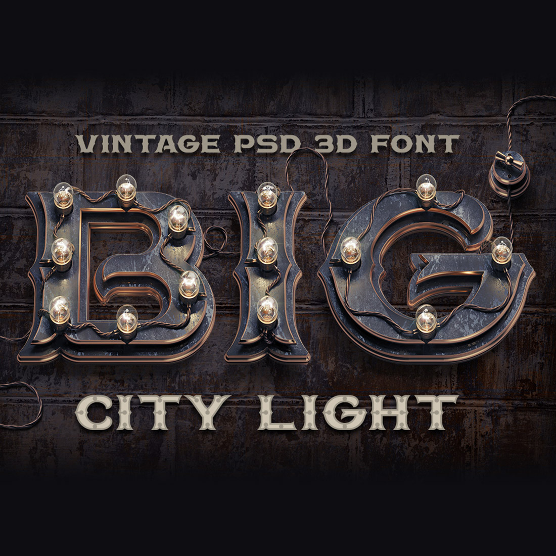 Big City Light Font main cover.