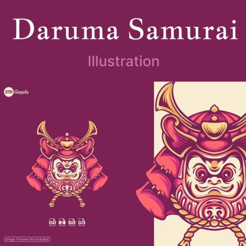 Daruma Samurai - Illustration.
