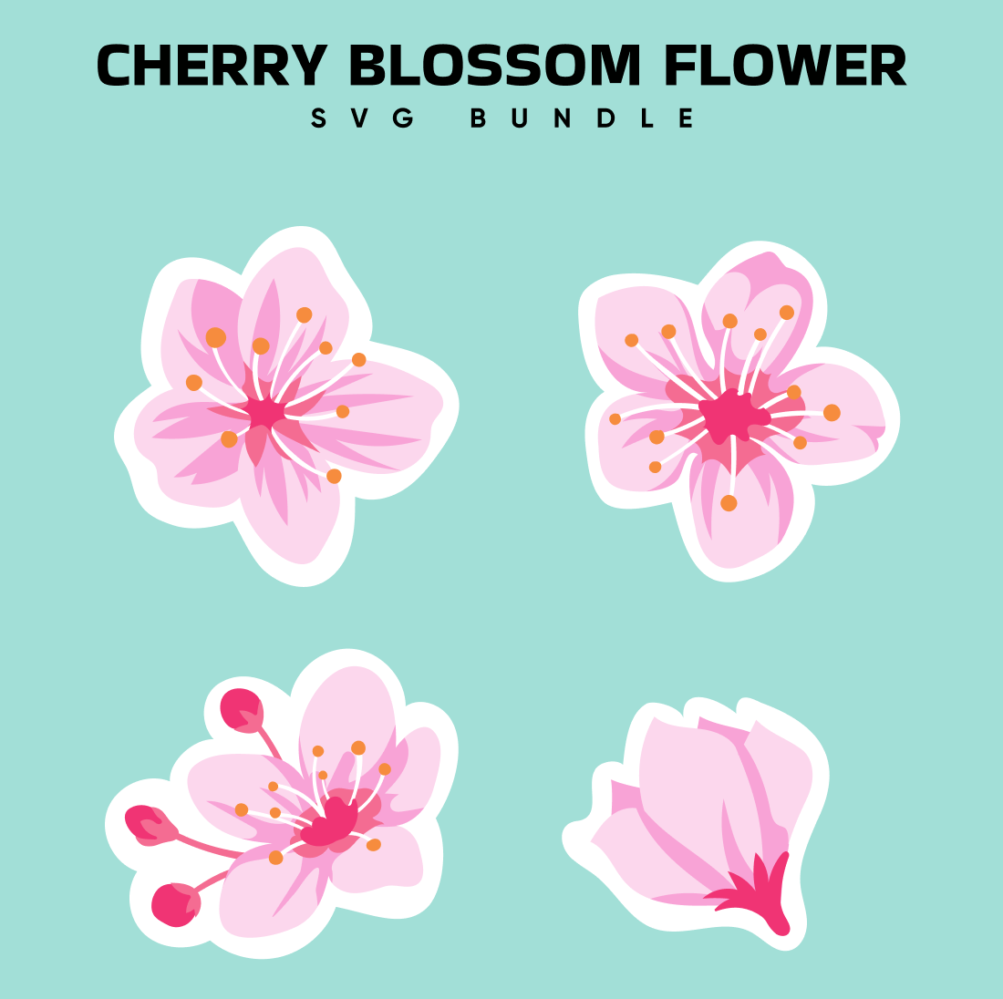 Cherry Blossom Flower SVG – MasterBundles