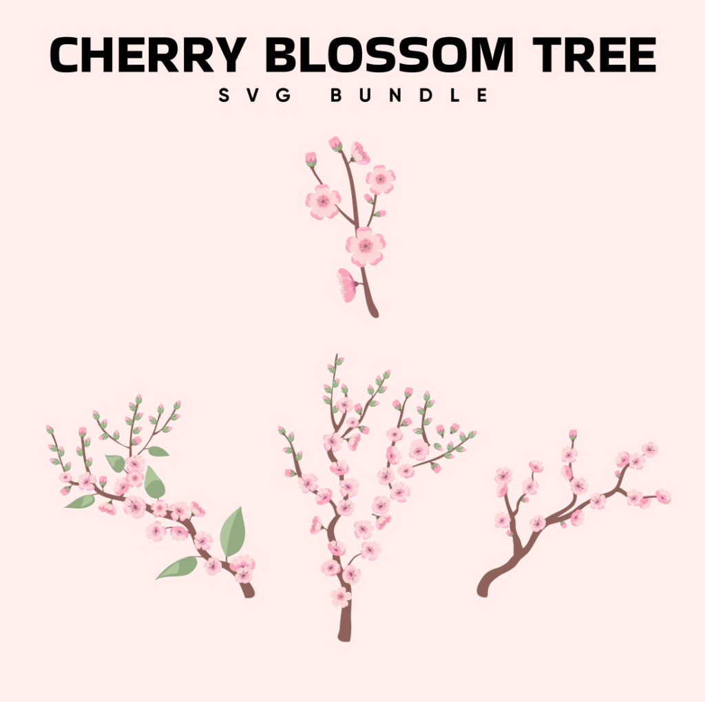 Cherry Blossom Flowers SVG – MasterBundles