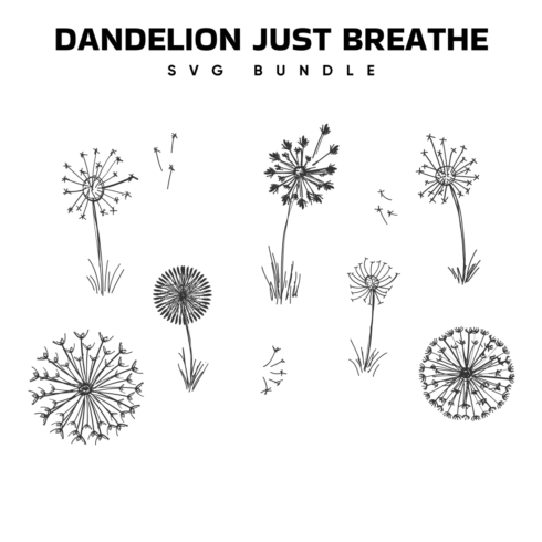 dandelion just breathe svg.