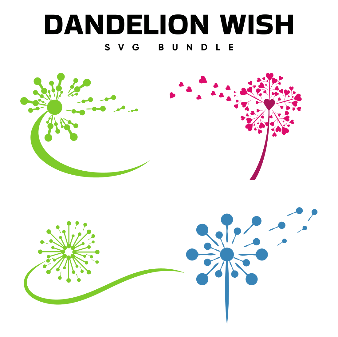 dandelion wish svg.