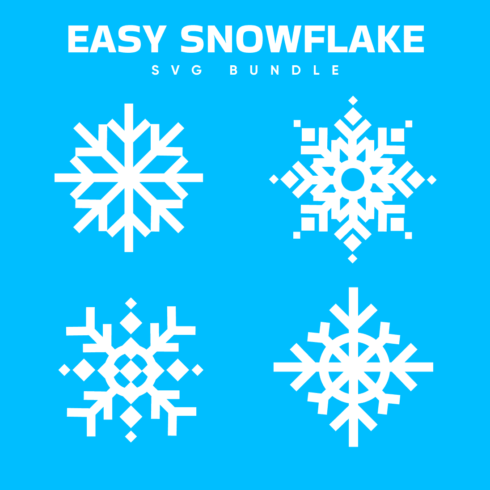 Easy Snowflake SVG - main image preview.